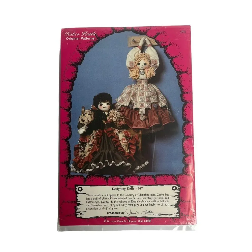 Vintage 80s Kalico Kastle Designing Dolls 30